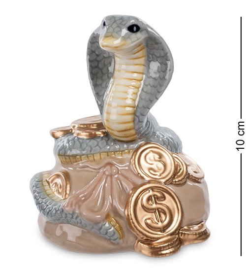 Фигурка из керамики Змея с монетками Pavone CMS-37/ 1