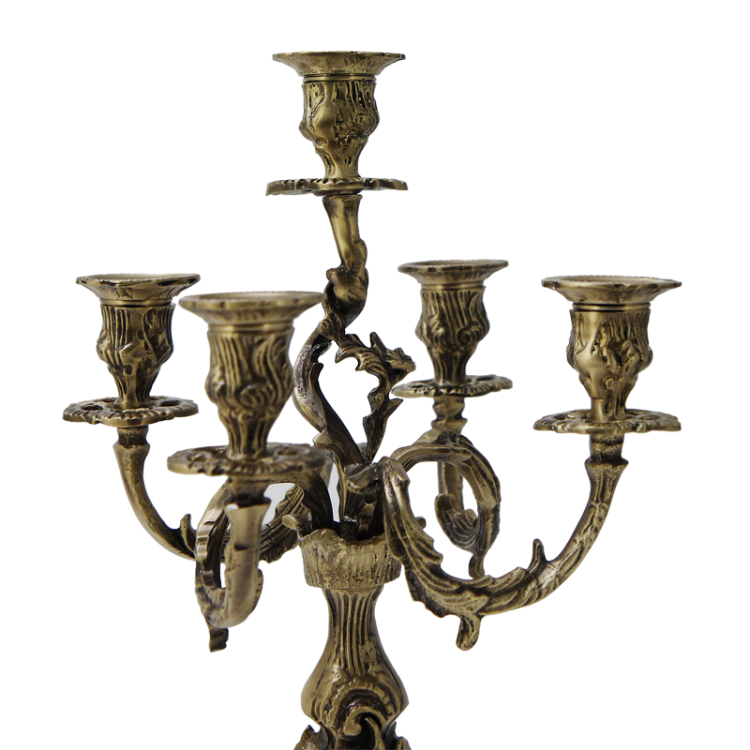 Канделябр на 5 свечей бронзовый Голфино Bello De Bronze BP-14033-A, увеличенный вид