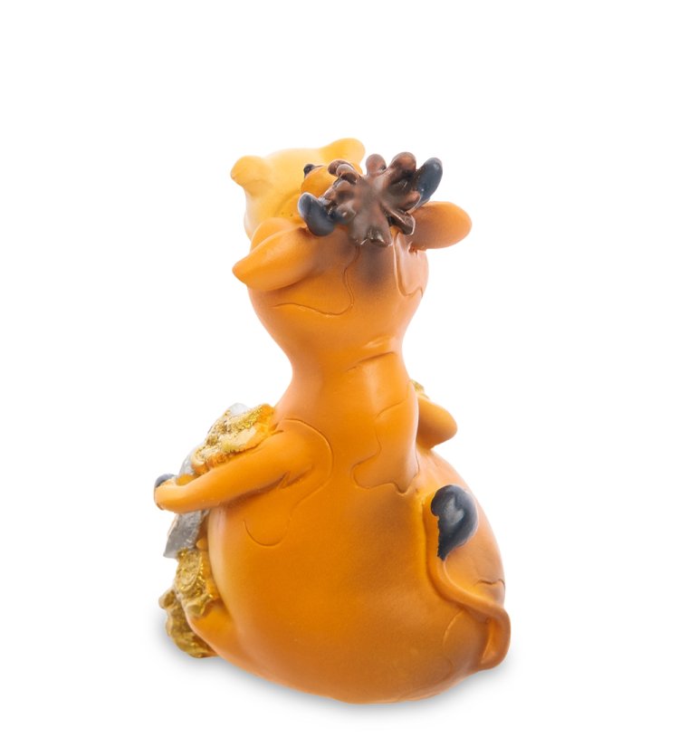 Статуэтка Бык символ 2021 года - знак зодиака Близнецы AF-1013/ 6, фотография со спины