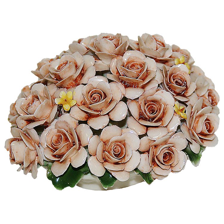 Статуэтка из фарфора бежевые Розы