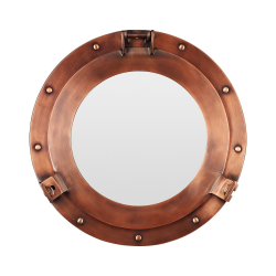 Зеркало Иллюминатор антик, диаметр 30 см