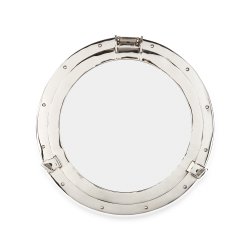 Иллюминатор зеркало, серебристый, диаметр 50 см