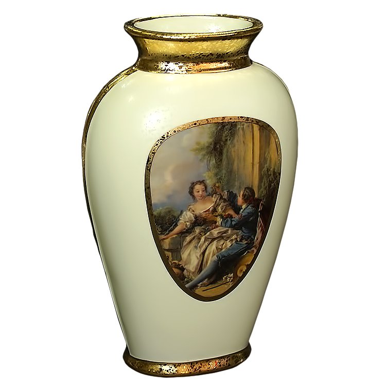 Ваза для цветов кремовая Буше Bruno Costenaro M497/BOU