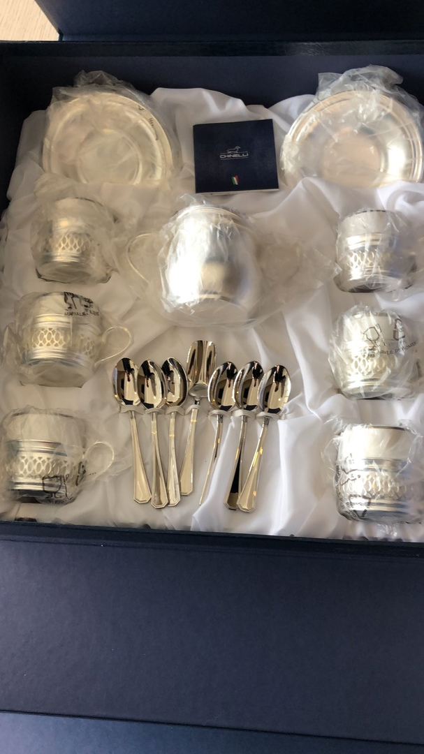 Кофейный набор, фото со склада приближенный ракурс