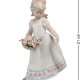 Статуэтка из фарфора Девочка несущая корзину цветов Pavone JP-29/ 9