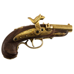 Макет короткого Пистоля Дерингера, золотой