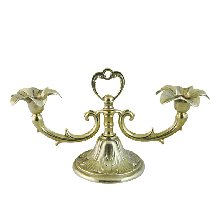 Канделябр на 2 свечи Цветок Alberti Livio AL-80-378