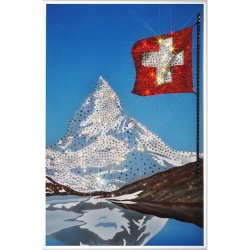 Картина Гора в Альпах - Маттерхорн c кристаллами Swarovski