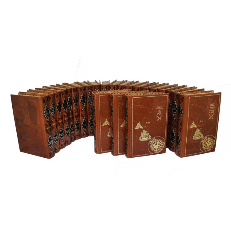 Книги в кожаном переплете Бухта приключений в 150 книгах BG1321S, фотография 3