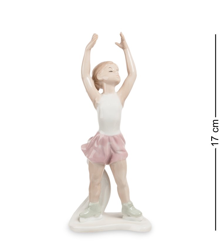 Статуэтка из фарфора Фигуристка на льду Pavone JP-27/48