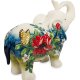 Копилка из фарфора Слон с красным цветком Pavone JP-158/ 5, вид сзади