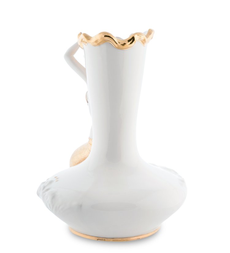 Ваза из фарфора для цветов Русалка Pavone FM-46, фотография с обратной стороны