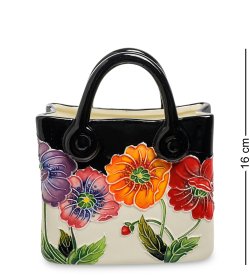 Фарфоровая Ваза-кашпо в виде Сумочки