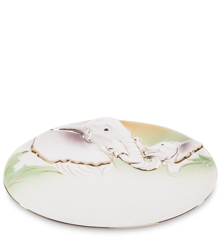 Блюдо из фарфора Слоны Pavone FM-74/ 5, фотография сбоку