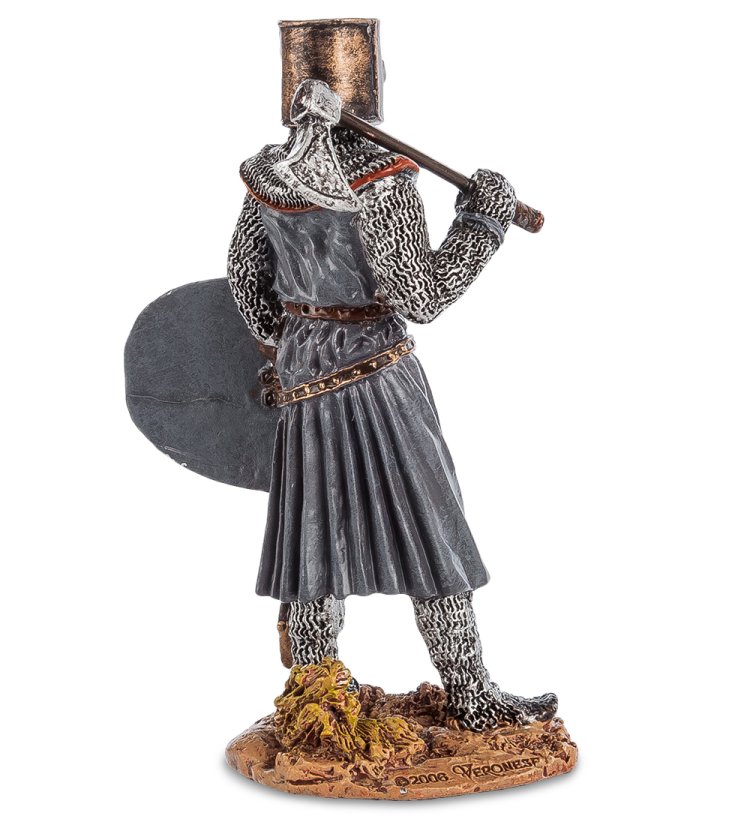 Статуэтка Рыцарь крестоносец с щитом Veronese WS-816, оборотная сторона