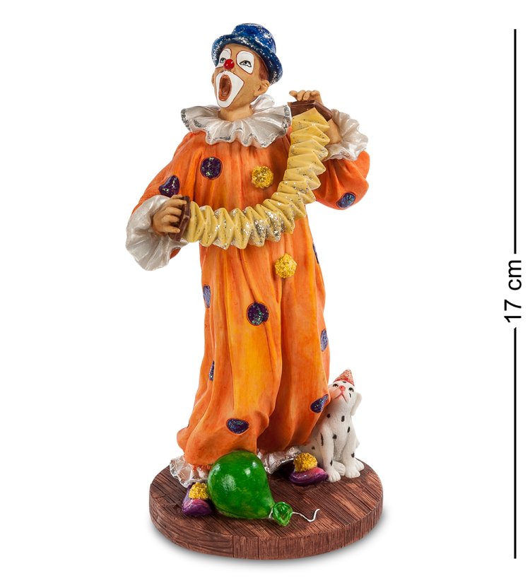 Статуэтка Клоун с гармошкой Veronese WS-675