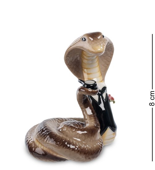 Маленькая Фигурка из керамики Змея - Аристократ Pavone CMS-37/13