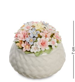 Композиция из фарфора Корзинка с цветами