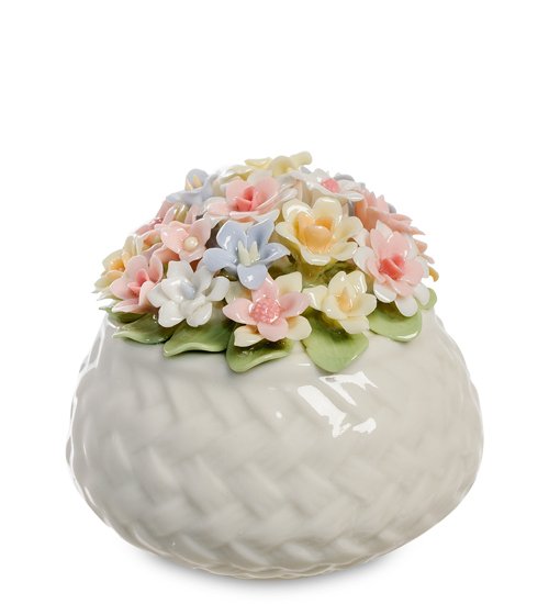 Композиция из фарфора Корзинка с цветами Pavone CMS-33/48, оборотная сторона