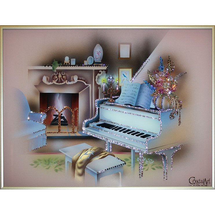 Картина Вечер музыки c кристаллами Swarovski