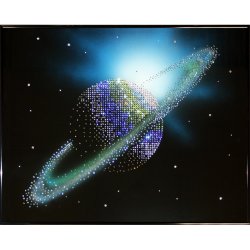 Картина Сатурн 2 c кристаллами Swarovski