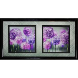 Картина Натюрморт Одуванчики c кристаллами Swarovski, без стекла