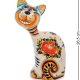 Фигурка Кот Гоша Цветная гжель ГЛ-167