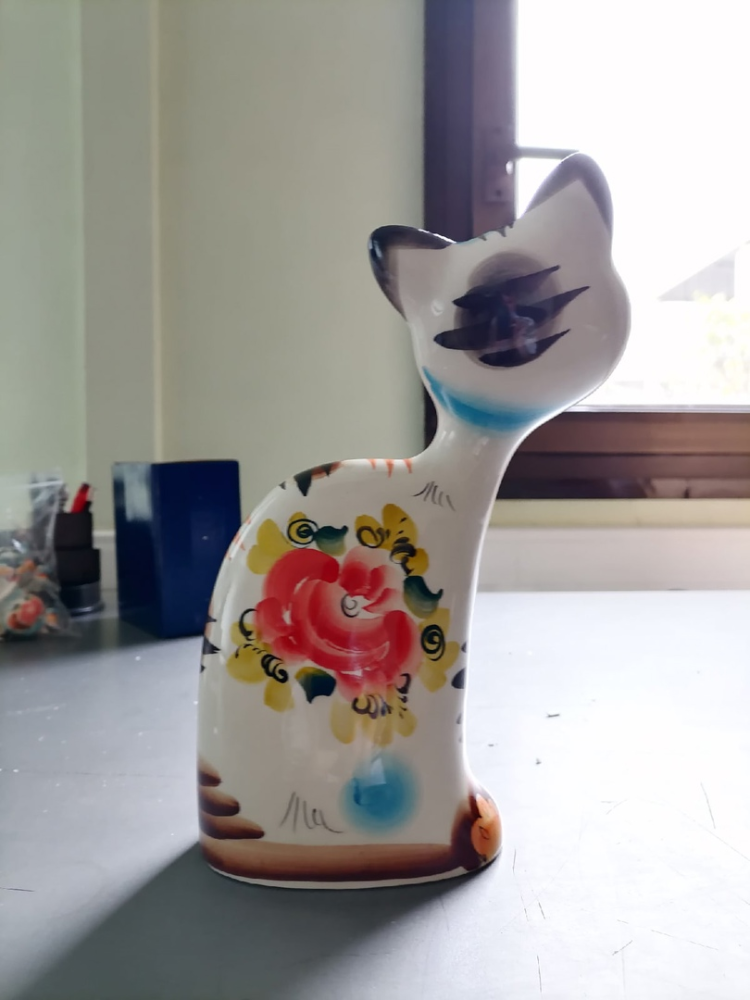 Фигурка Кот Гоша Цветная гжель ГЛ-167, фото со склада оборотная сторона