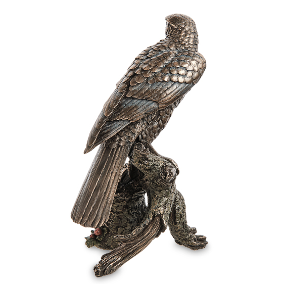 Статуэтка Ястреб на ветке Veronese WS-1131, оборотная сторона