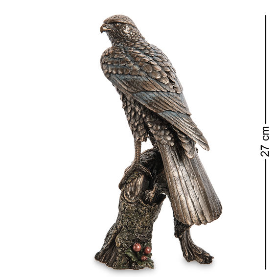 Статуэтка Ястреб на ветке Veronese WS-1131, вид профиль