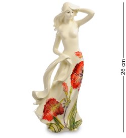 Статуэтка из фарфора Девушка в белом платье с шалью