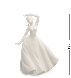 Статуэтка с подсветкой из фарфора Девушка с бабочкой