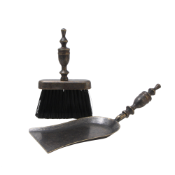 Каминный набор: Щетка и совок, под бронзу