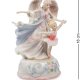 Музыкальная Статуэтка из фарфора Ангел и балерина Pavone CMS-19/26
