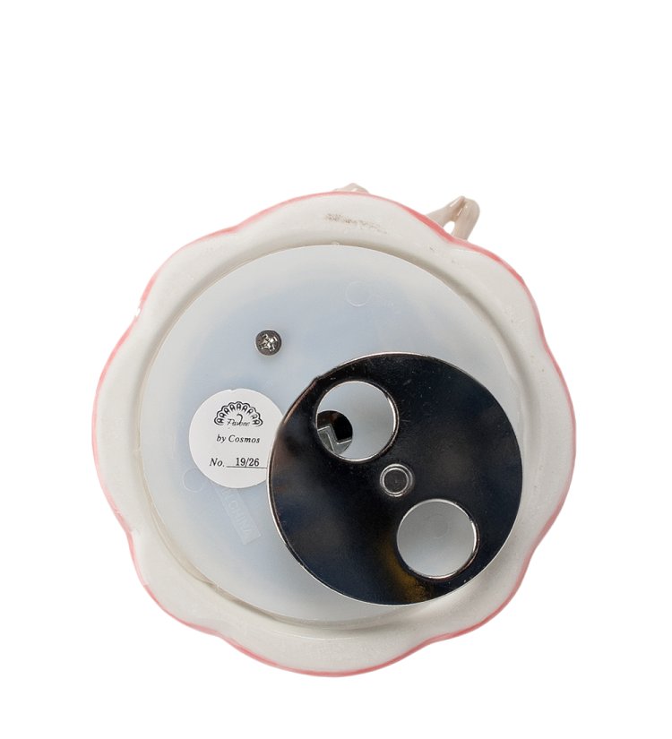 Музыкальная Статуэтка из фарфора Ангел и балерина Pavone CMS-19/26, фотография нижней части статуэтки