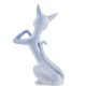 Статуэтка из фарфора Голубая кошечка сидит Pavone JP-31/28, фотография со спины