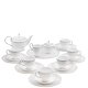 Чайный сервиз на 6 персон с тарелками Венецианская Классика Pavone JK-108