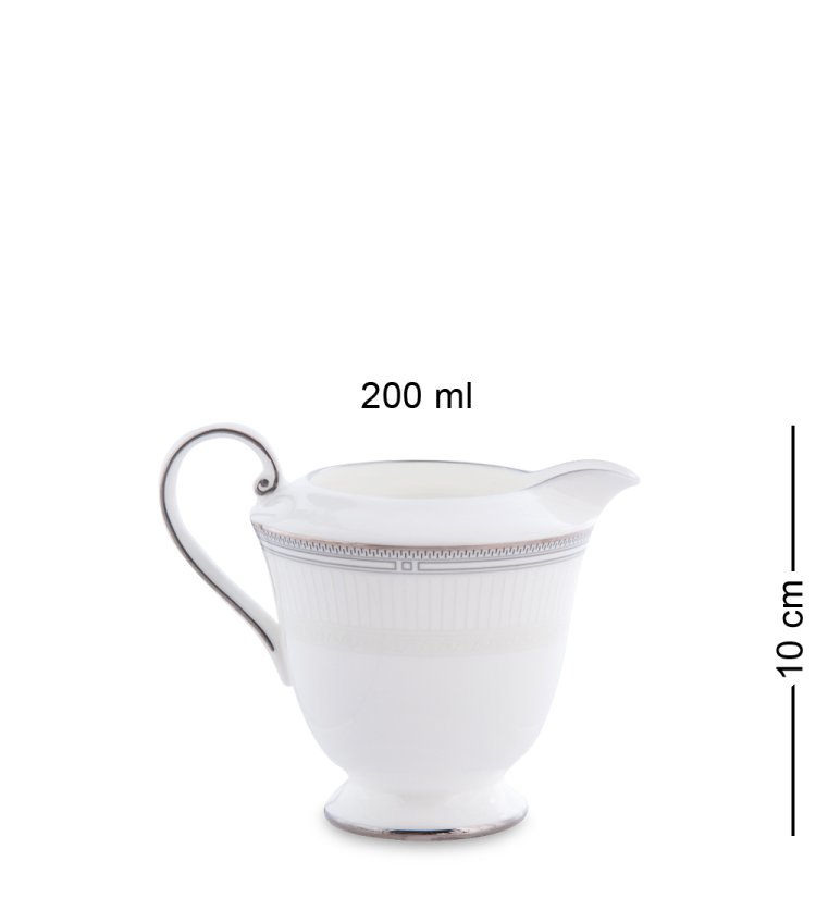 Чайный сервиз на 6 персон с тарелками Венецианская Классика Pavone JK-108, фотография молочника