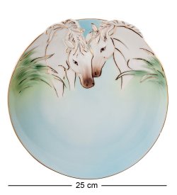 Блюдо из фарфора Лошади