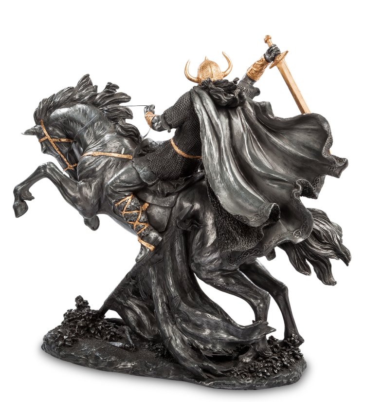 Статуэтка Викинг на коне Veronese WS-37, оборотная сторона