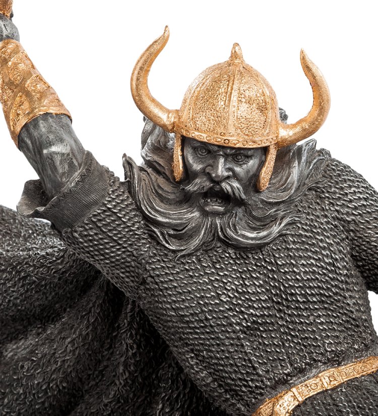 Статуэтка Викинг на коне Veronese WS-37, портретный вид