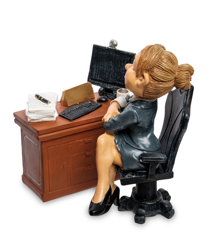 Статуэтка Женщина-Босс The Comical World of Stratford RV-726, оборотная сторона