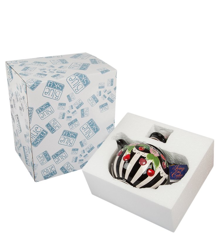 Заварочный чайник Вишенки Blue Sky BS- 43, фотография в упаковке