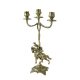 Канделябр на 3 свечи Кавалло золотой Bello De Bronze BP-14039