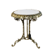 Столик из бронзы Мраморное Золото с мраморной столешницей Bello De Bronze BP-50205-D