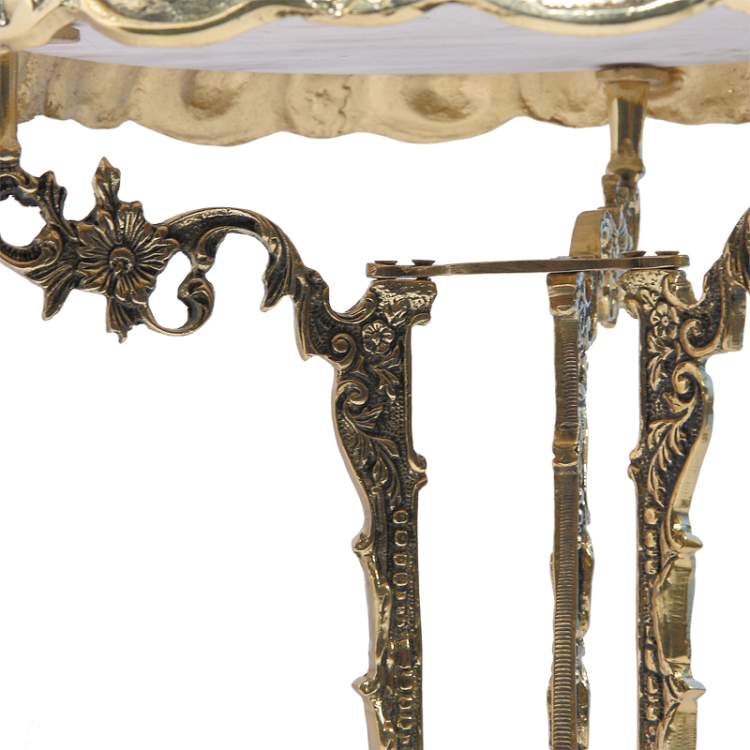 Столик из бронзы Мраморное Золото с мраморной столешницей Bello De Bronze BP-50205-D, увеличенный вид деталей