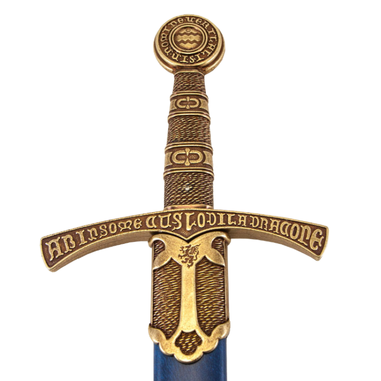 Копия Средневекового Меча в ножнах, Франция, 14 век DE-5201, вид рукоятки