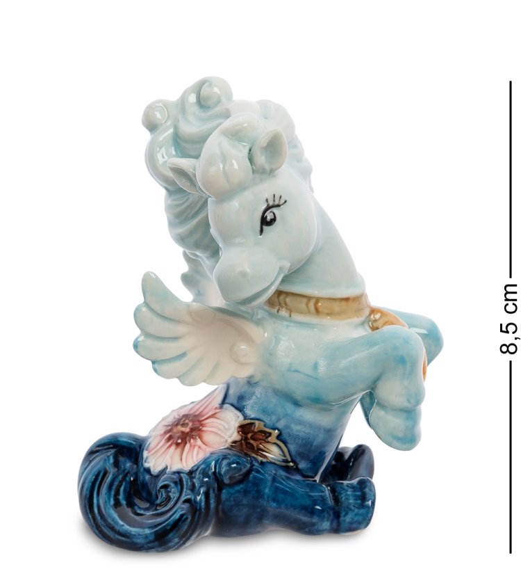 Статуэтка из фарфора Синяя Лошадка-ангелочек Pavone JP-61/27