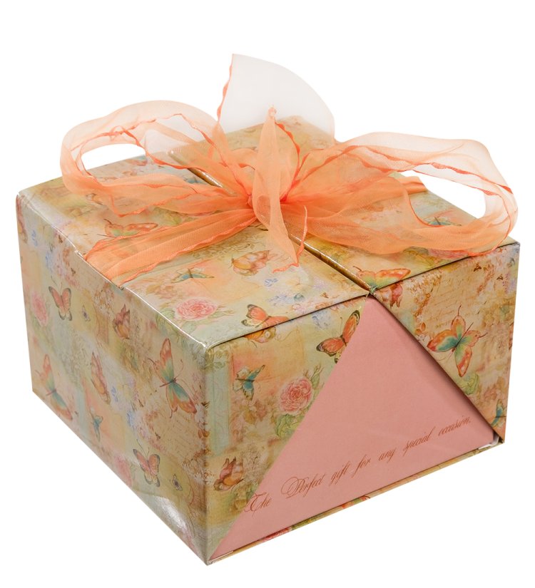 Статуэтка из фарфора Дракон Девочка с цветком на лапке Pavone JP-41/10, упаковка