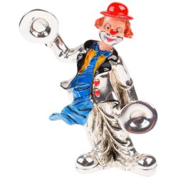 Статуэтка Клоун с музыкальными тарелками
